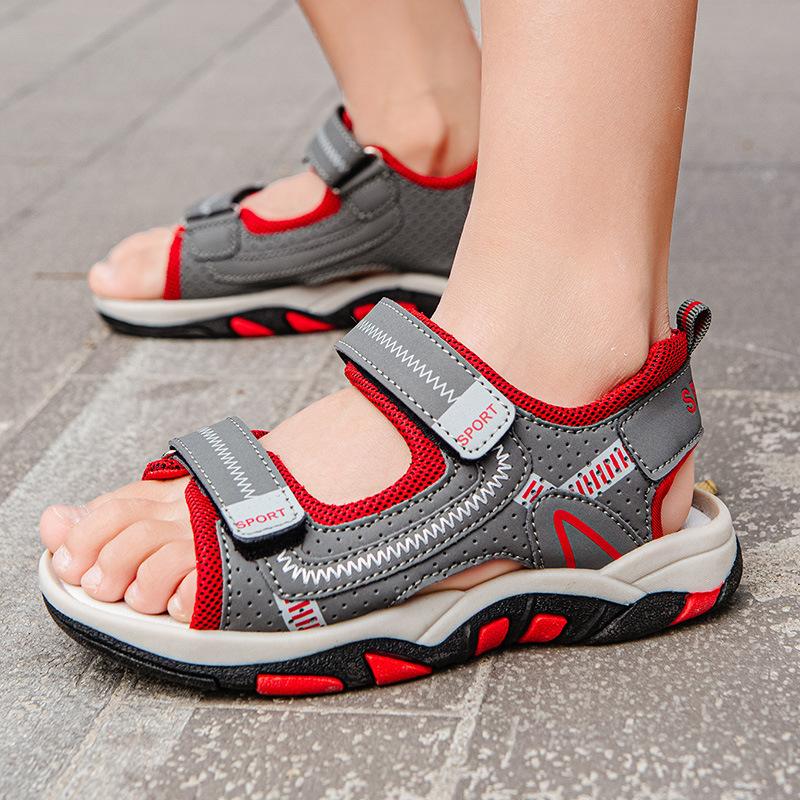Kids Sport Sandals for Boys Breathable Outdoor Soft Sole Beach Shoes Summer Children s Casual Walking Sandals Anti-Slip 38 червоний
Kids Sport Sandals for Boys Breathable Outdoor Soft Sole Beach Shoes Summer Children s Casual Walking Sandals Anti-Slip 38 червоний