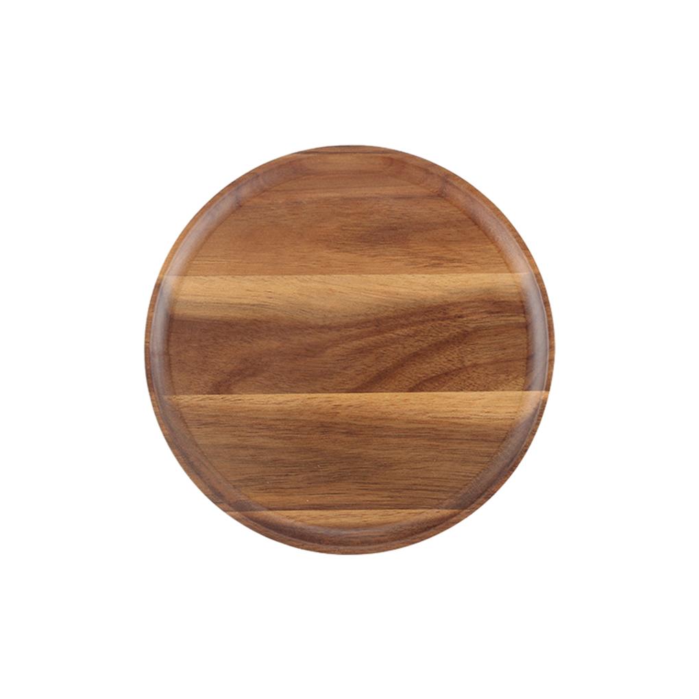 Деревянная тарелка Широкий спектр применения Экологичная и прочная Деревянная тарелка в деревенском стиле