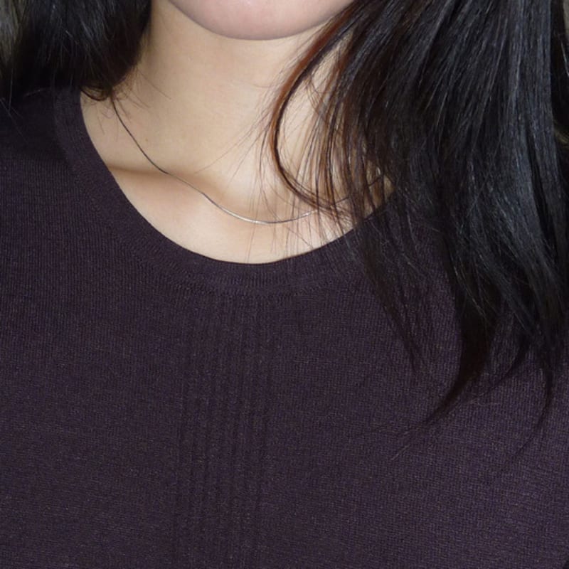 A BIT MOR 1mm snake chain necklace L
A BIT MOR 1mm snake chain necklace L