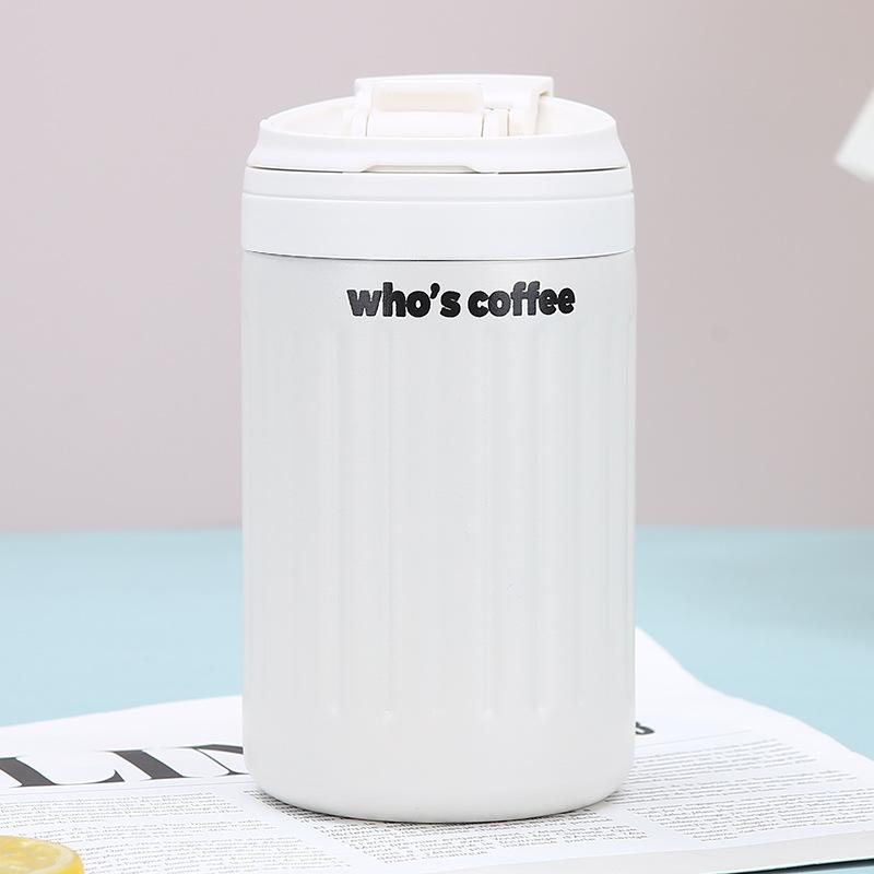 New Thermos Cup Stainless Stylish Portable Simple Striped Coffee Cup Straw Cup with Handle Durable Durable Useful Y23600YY-480ml
New Thermos Cup Stainless Stylish Portable Simple Striped Coffee Cup Straw Cup with Handle Durable Durable Useful Y23600YY-480ml