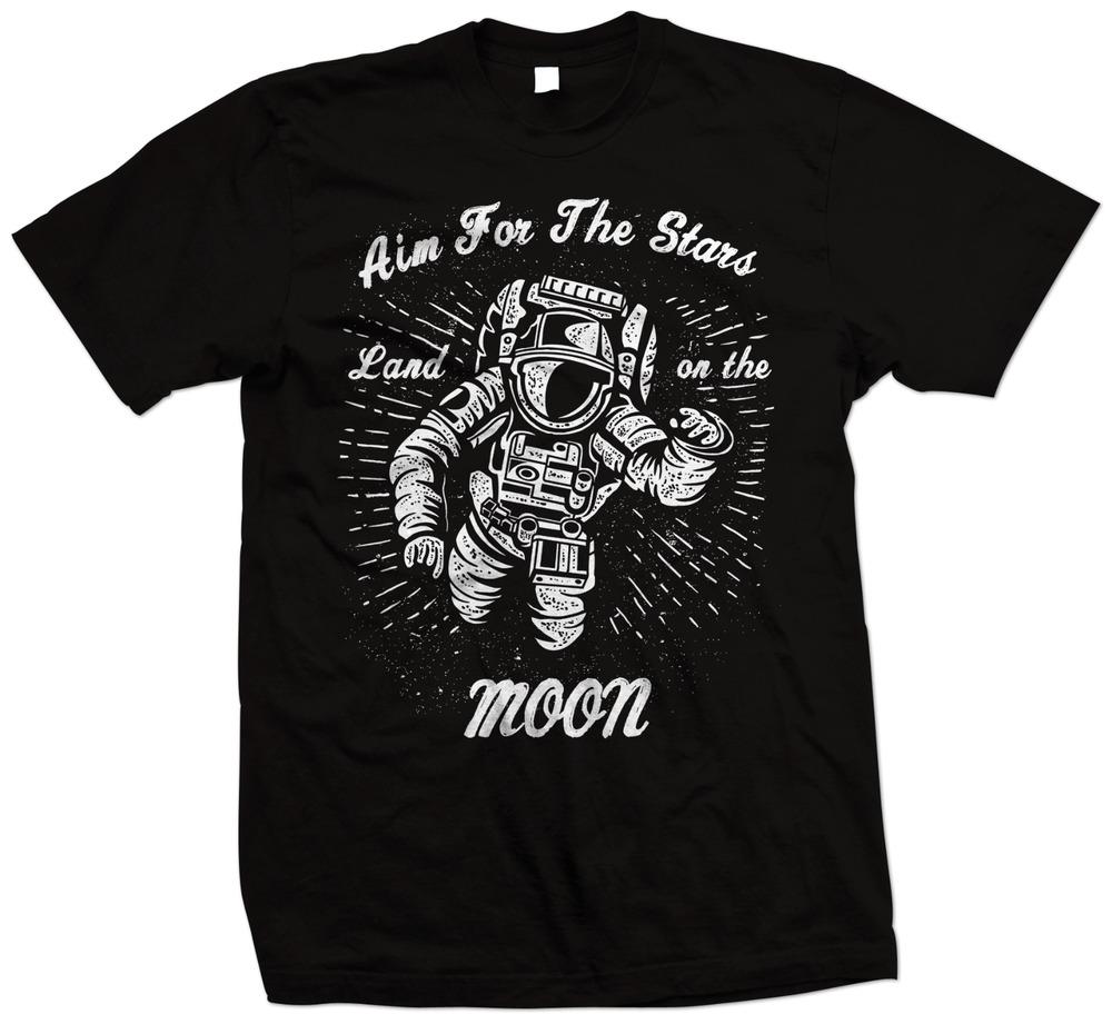Футболка унисекс с мотивационным космическим астронавтом Aim The Stars Land Sur The Moon
Футболка унисекс с мотивационным космическим астронавтом Aim The Stars Land Sur The Moon