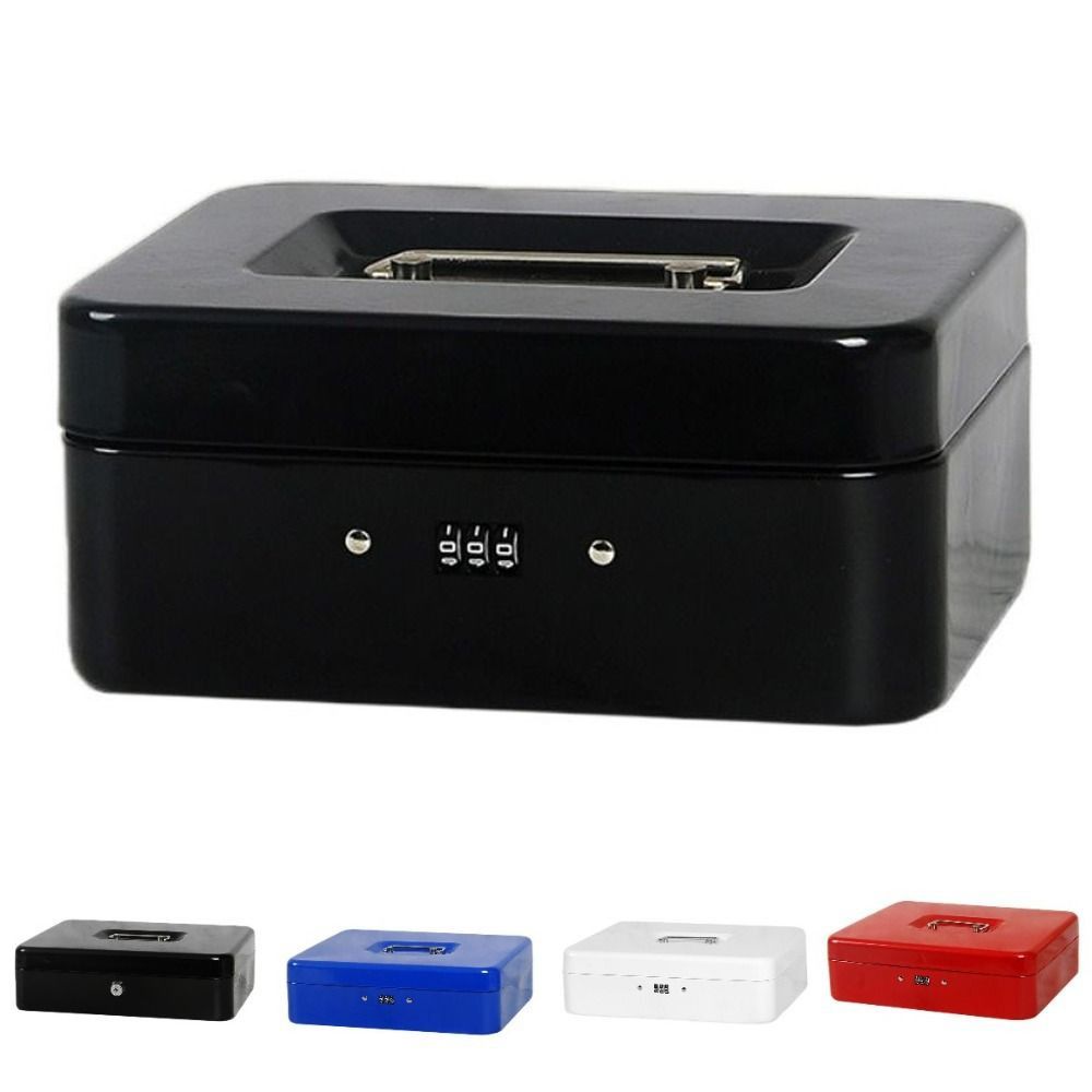 Safe Metal Money Box Double Layer Money Saving Organizer Durable Locking Cash Box Small Business Black-Mini & Key Lock
Safe Metal Money Box Double Layer Money Saving Organizer Durable Locking Cash Box Small Business Black-Mini & Key Lock