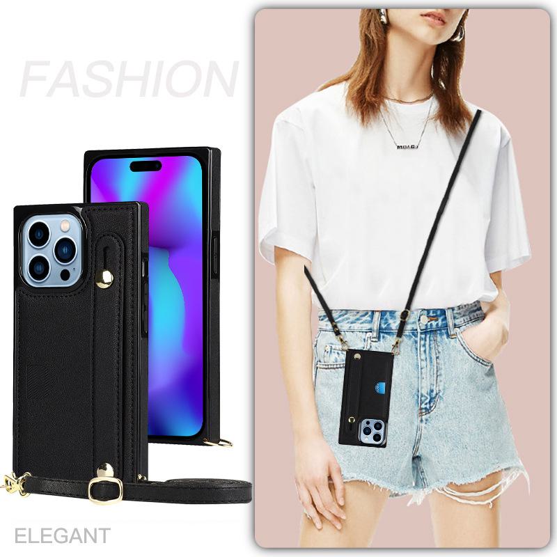 Fashion crossbody hand strap style leather protective case for iPhone 14 with S23U right angle design. S21 Ultra чёрный
Fashion crossbody hand strap style leather protective case for iPhone 14 with S23U right angle design. S21 Ultra чёрный
