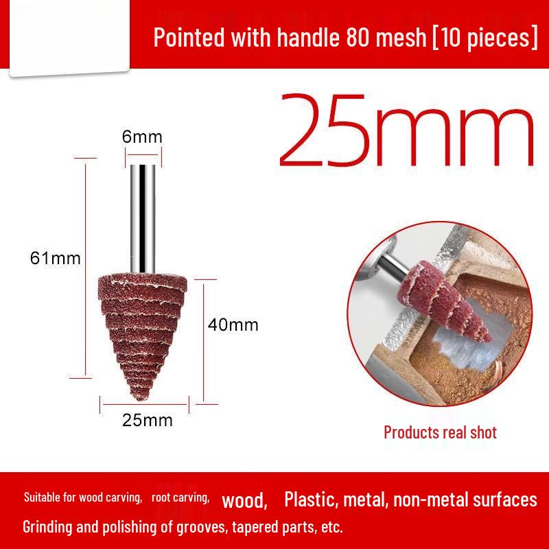 Jundingying Tapered 80 Grit Sanding Bit Set (10-Pack)
Jundingying Tapered 80 Grit Sanding Bit Set (10-Pack)