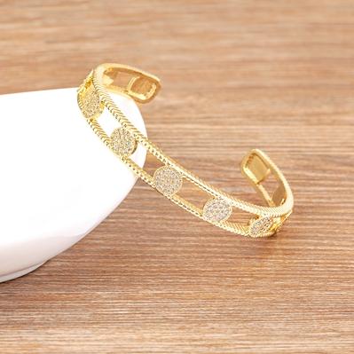 Nidin Creative Design Gold Plated Round Shape Hollow Design Open Bangle Adjustable For Women Men Cubic Zircon Cuff Jewelry Gift 56-58mm золотой
Nidin Creative Design Gold Plated Round Shape Hollow Design Open Bangle Adjustable For Women Men Cubic Zircon Cuff Jewelry Gift 56-58mm золотой