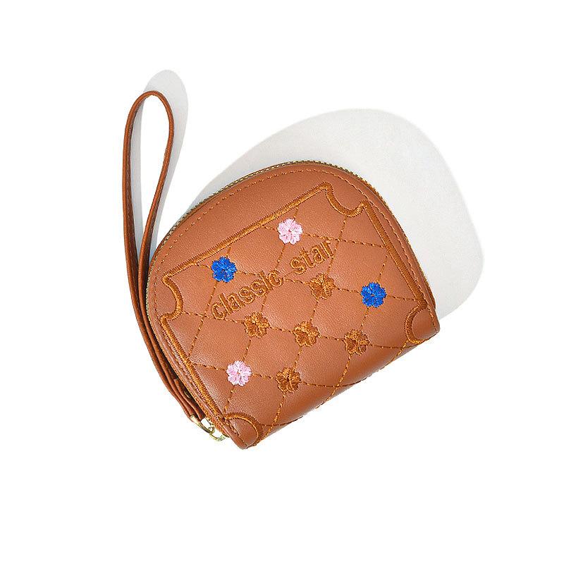 High-Value Wallet, Cute Portable Small Change Bag, Exquisite Mini Popular Student Scallop Short Wallet темно-коричневого кольору
High-Value Wallet, Cute Portable Small Change Bag, Exquisite Mini Popular Student Scallop Short Wallet темно-коричневого кольору