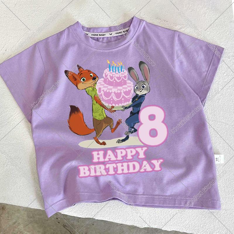 Zootopia Judy Kids Number T Shirt Girl Birthday Party Clothes Cute Cartoon Cotton Tee Summer Children Clothing Short Sleeve Tops 150
Zootopia Judy Kids Number T Shirt Girl Birthday Party Clothes Cute Cartoon Cotton Tee Summer Children Clothing Short Sleeve Tops 150