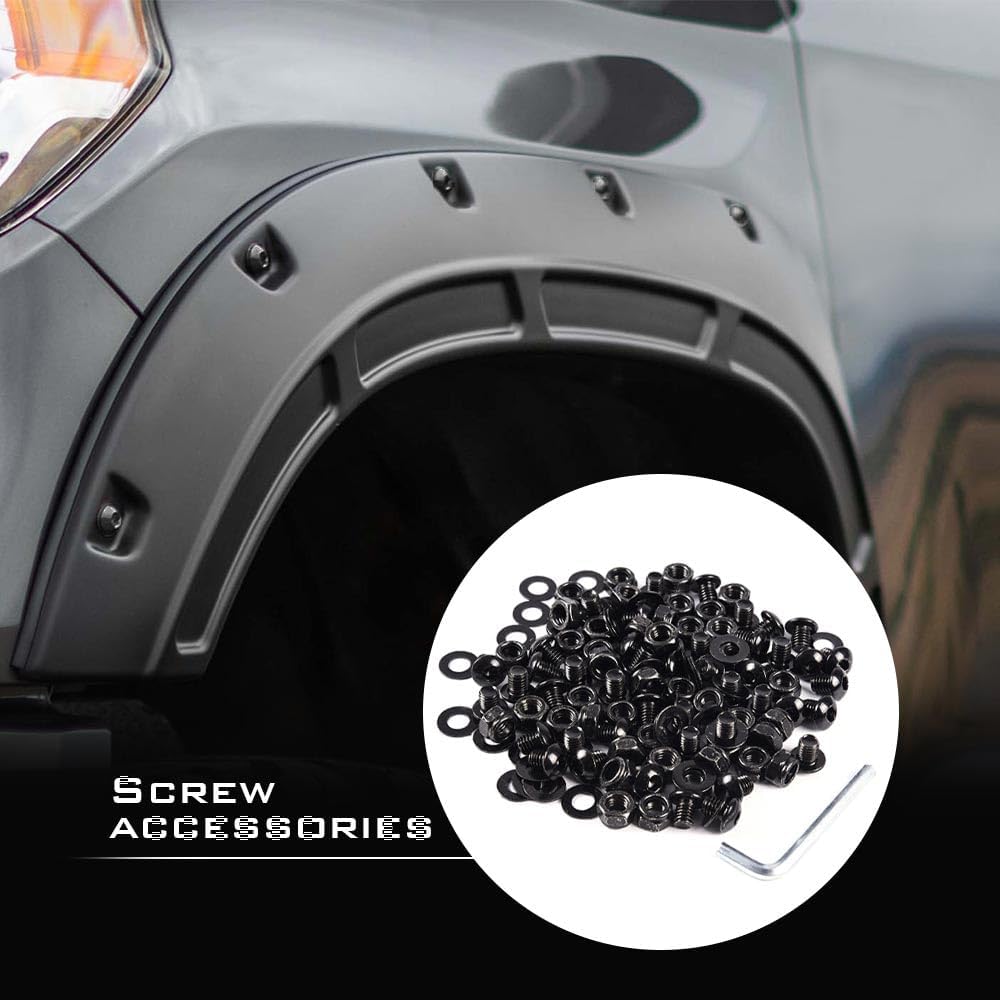 G-PLUS Universal Fender Flares Screw/Bolt Hardware Kit Set Compatible with Universal Car Models Black
G-PLUS Universal Fender Flares Screw/Bolt Hardware Kit Set Compatible with Universal Car Models Black