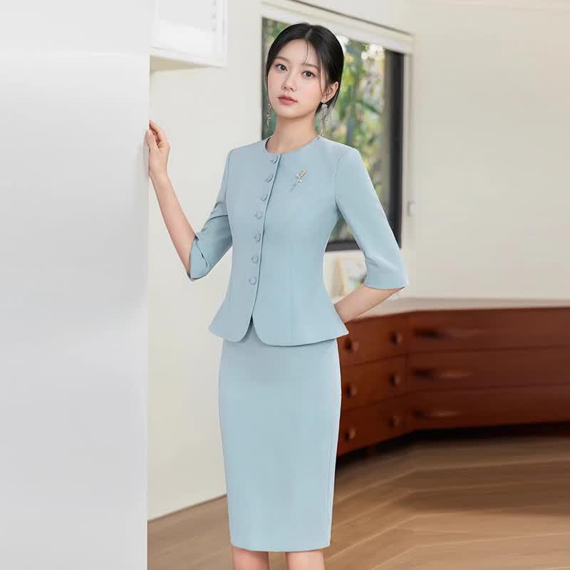 Trolman Women s Professional Seven-Sleeve Suit Skirt Set S
Trolman Women s Professional Seven-Sleeve Suit Skirt Set S