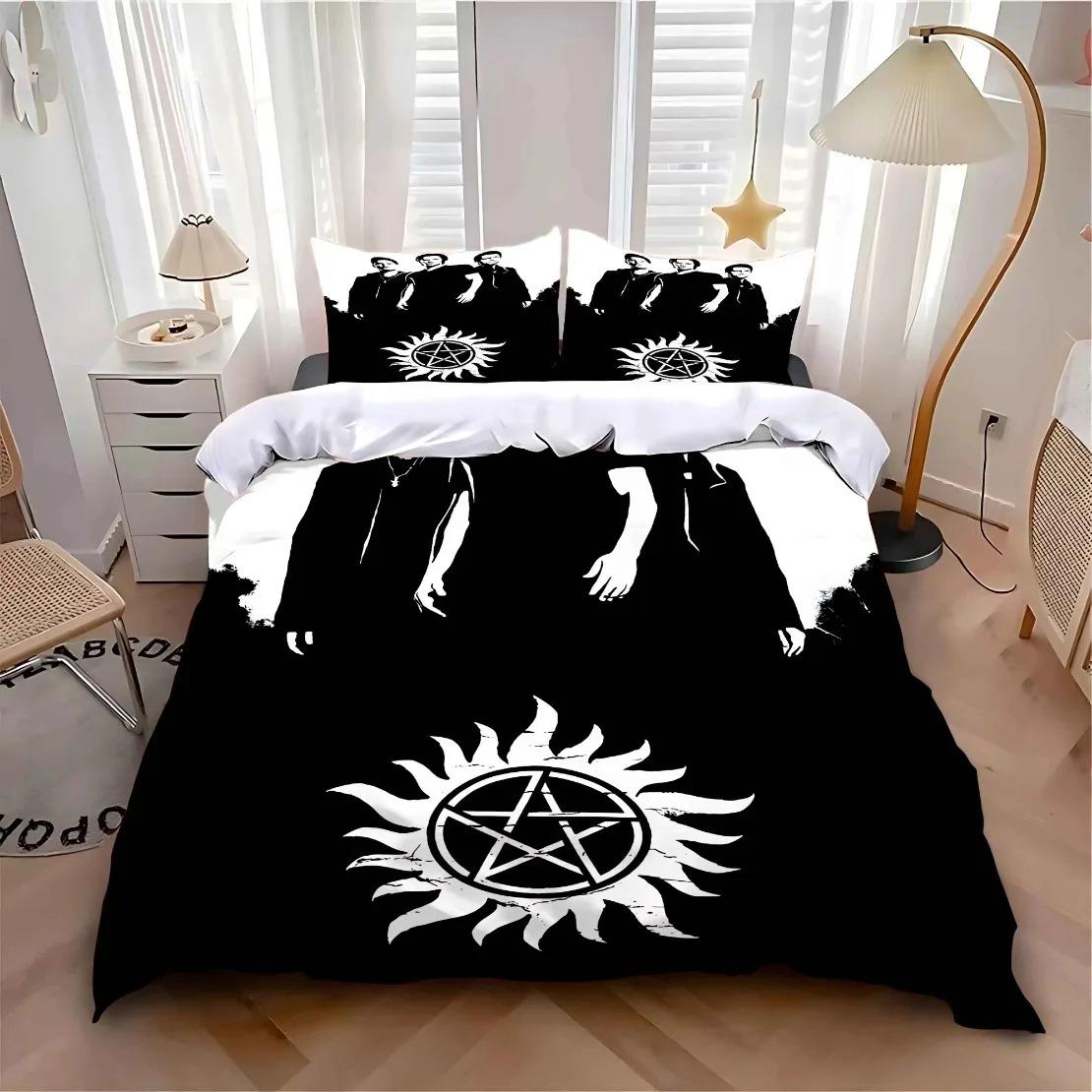 Supernatural Beding Set Supernatural TV Series Sam Dean Soft with Soft Fabric Duvet Covers Pilowcase Bedclothes Bed Linen Set Decor Home 100*200cm Single
Supernatural Beding Set Supernatural TV Series Sam Dean Soft with Soft Fabric Duvet Covers Pilowcase Bedclothes Bed Linen Set Decor Home 100*200cm Single