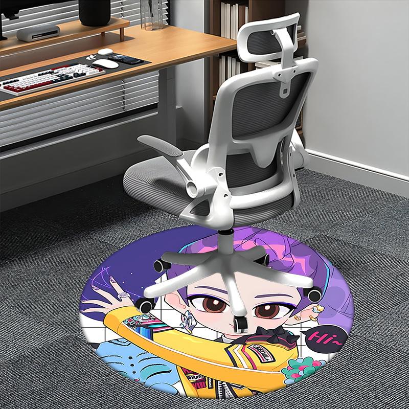 Charming Cartoon Character Chair Mat Round Carpet for Home Decor, Office Use, Gift Idea Suitable for Bedroom, Living Room, s0240b 80cm by 80cm
Charming Cartoon Character Chair Mat Round Carpet for Home Decor, Office Use, Gift Idea Suitable for Bedroom, Living Room, s0240b 80cm by 80cm