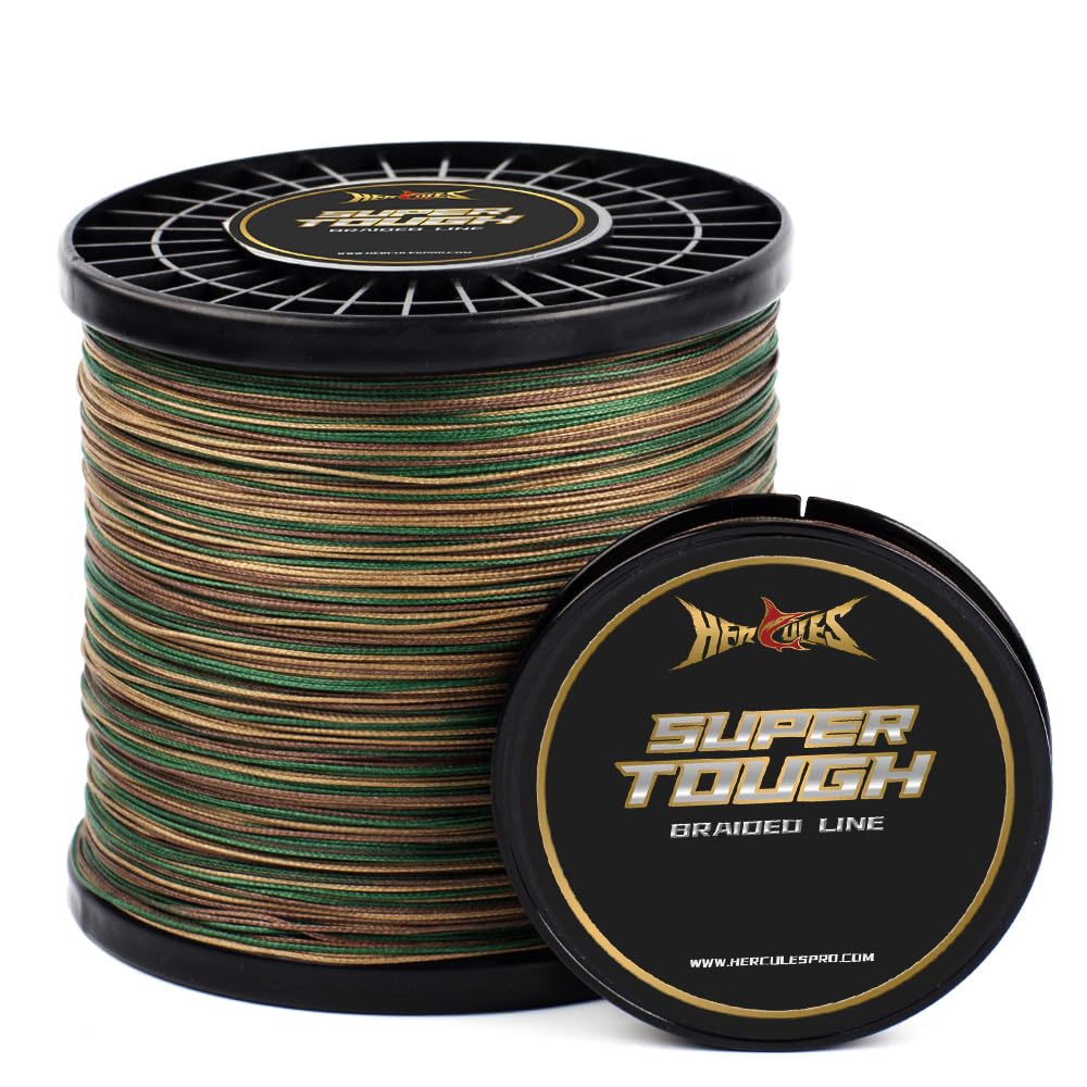 HERCULES PE Fishing Line, 4-Strand Braid, Camouflage Green, 6lb, 150yds, 137m
HERCULES PE Fishing Line, 4-Strand Braid, Camouflage Green, 6lb, 150yds, 137m