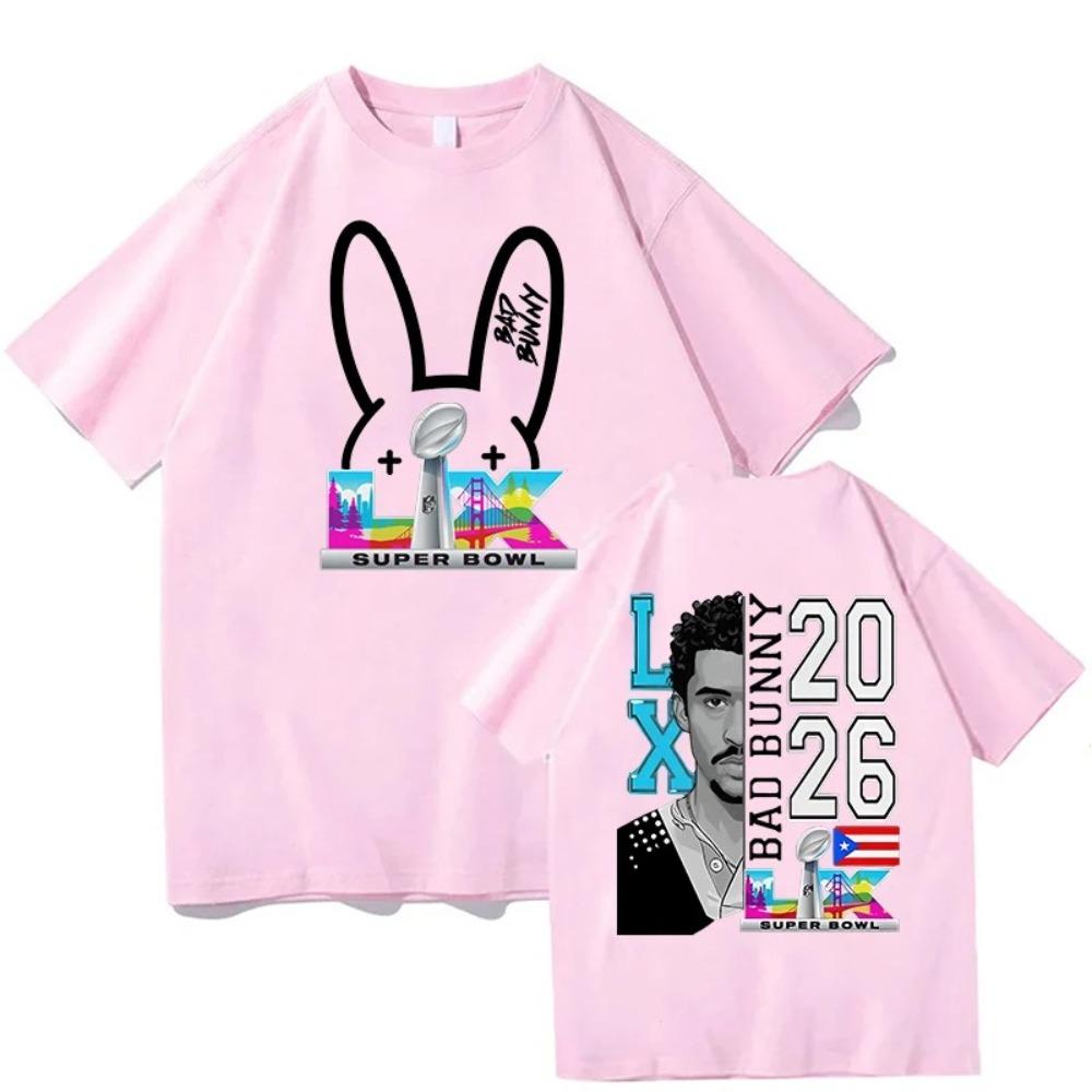 Bad Bunny Super Bowl LIX 2026 Double-Sided Oversized T-Shirt, Latin Artist NFL Graphic Tee, Unisex Casual Top XXXL коричневий
Bad Bunny Super Bowl LIX 2026 Double-Sided Oversized T-Shirt, Latin Artist NFL Graphic Tee, Unisex Casual Top XXXL коричневий