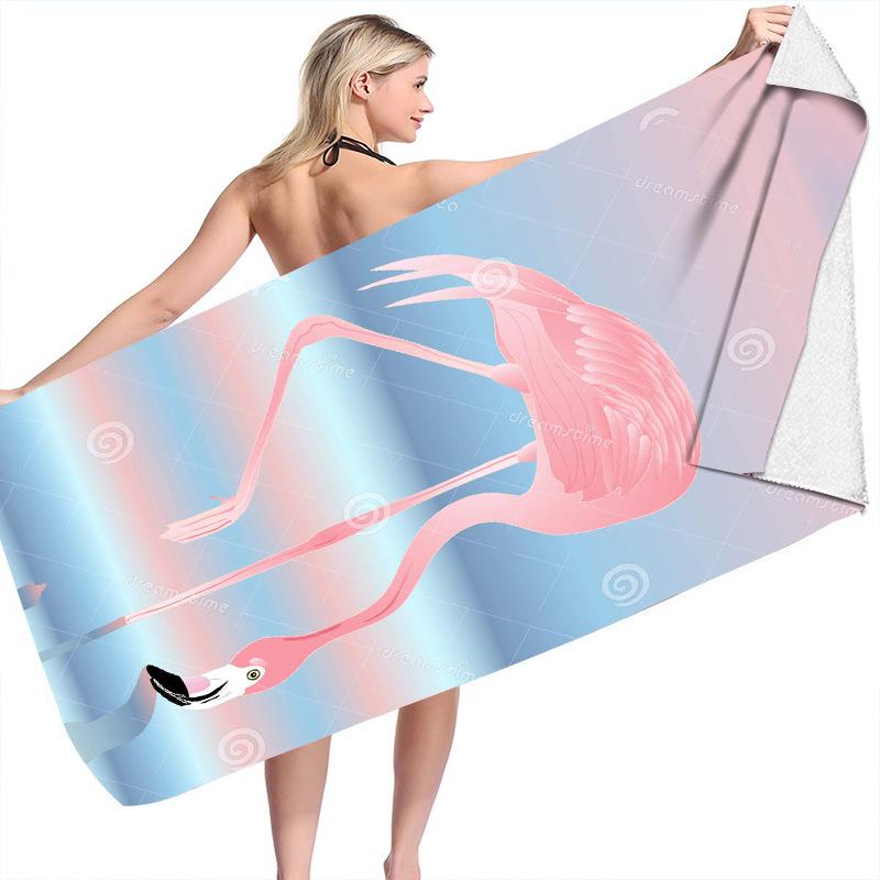 Flamingo Beach Series digital-printed polyester Superfine fiber double-sided fleece Beach vacation bath towel, beach towel W40*H60(CM)
Flamingo Beach Series digital-printed polyester Superfine fiber double-sided fleece Beach vacation bath towel, beach towel W40*H60(CM)
