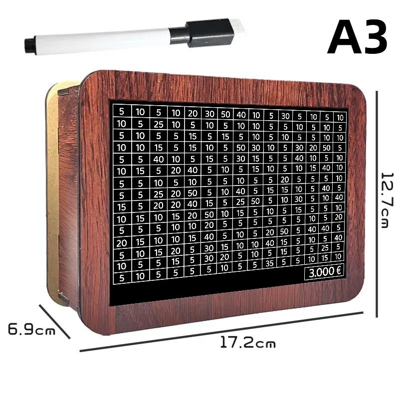 Копилка деревянная копилка 1000/2000/3000/5000/10000 евро с копилкой многоразового использования с целью сбережения и коробками с числами A3
Копилка деревянная копилка 1000/2000/3000/5000/10000 евро с копилкой многоразового использования с целью сбережения и коробками с числами A3