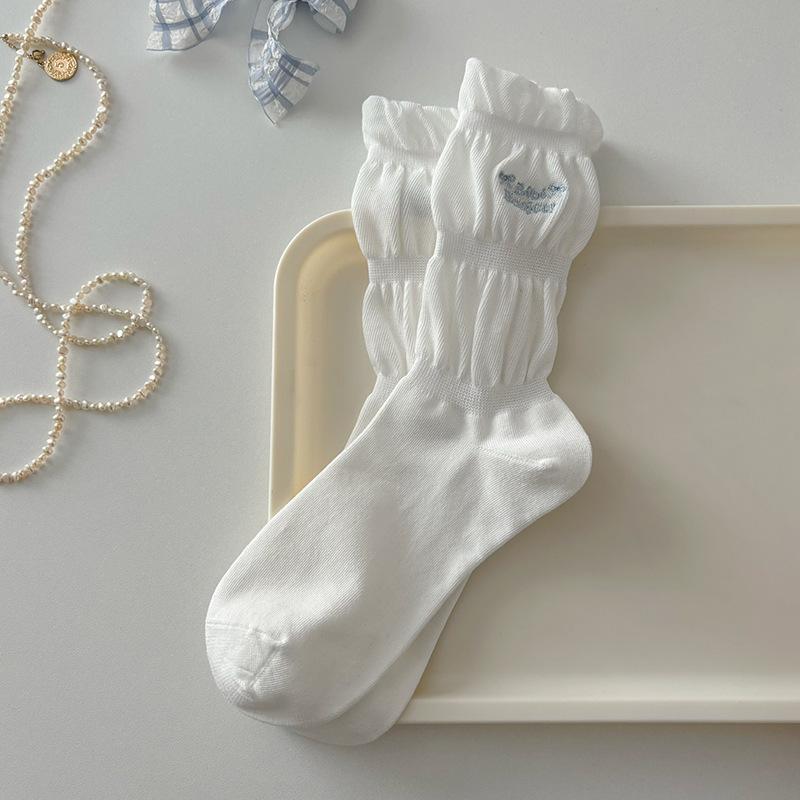 Gray socks miu wind pile socks ins tide bubble fungus edge bow letter mid-tube socks One size fits all белый
Gray socks miu wind pile socks ins tide bubble fungus edge bow letter mid-tube socks One size fits all белый