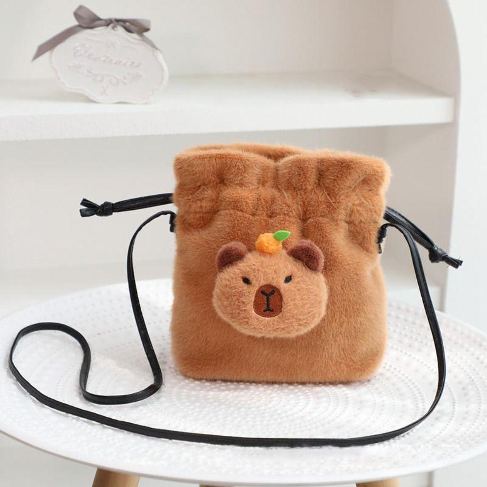 Cartoon Anime Capybara Shoulder Bag Storage Bag Capybara Plush Doll Bag Gift Children s Backpack 
Cartoon Anime Capybara Shoulder Bag Storage Bag Capybara Plush Doll Bag Gift Children s Backpack