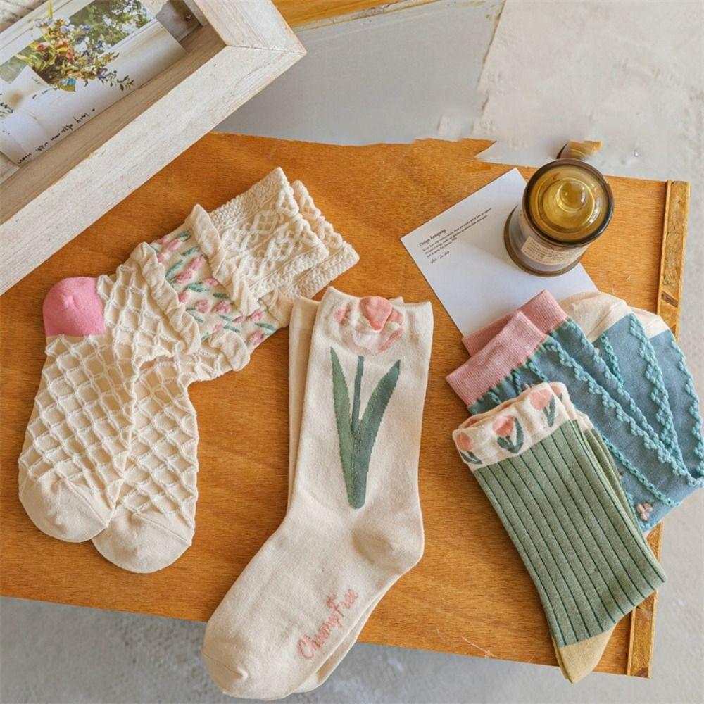 Soft Cute Flower Thick Sweet Ruffle Middle Tube Korean Style Socks Cotton Hosiery Women Tulip Socks
Soft Cute Flower Thick Sweet Ruffle Middle Tube Korean Style Socks Cotton Hosiery Women Tulip Socks