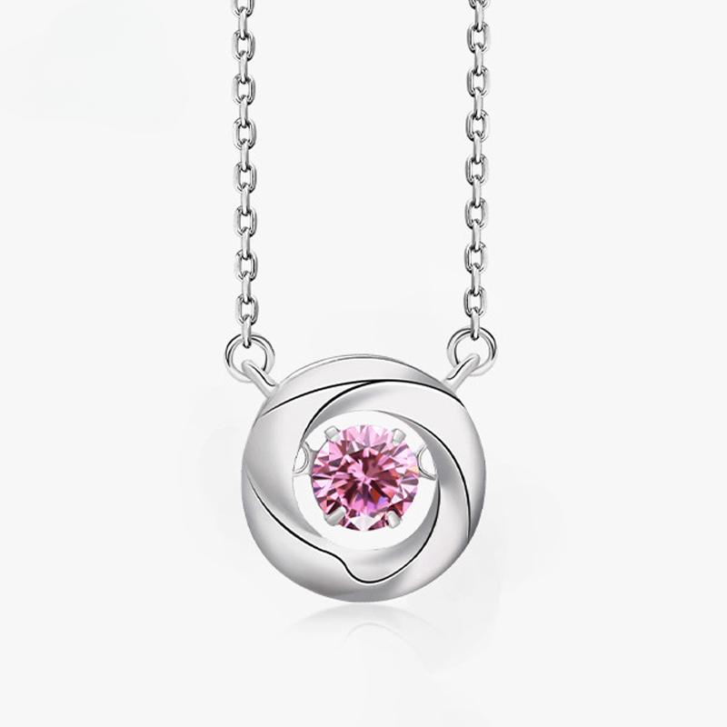 D color 0.5CT GRA Certified Pink/White Moissanite 925 Sterling Silver Pendant for Women Shine Gem Cute Necklace Wedding Jewelry
D color 0.5CT GRA Certified Pink/White Moissanite 925 Sterling Silver Pendant for Women Shine Gem Cute Necklace Wedding Jewelry