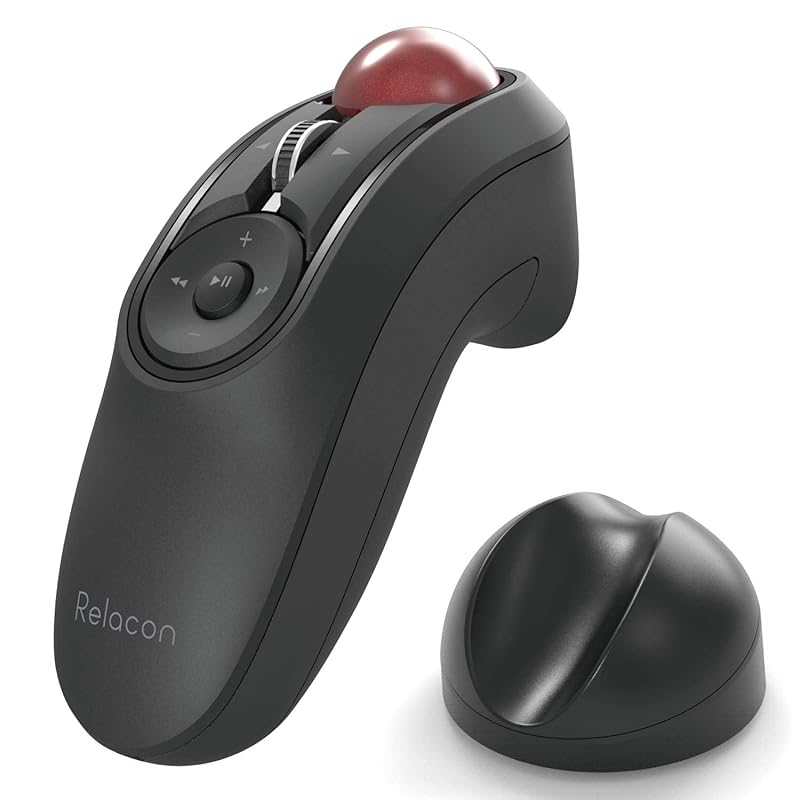 ELECOM trackball mouse Handy type Relacon Equipped with media control button With stand Quiet Bluetooth black M-RT1BRXBK
ELECOM trackball mouse Handy type Relacon Equipped with media control button With stand Quiet Bluetooth black M-RT1BRXBK
