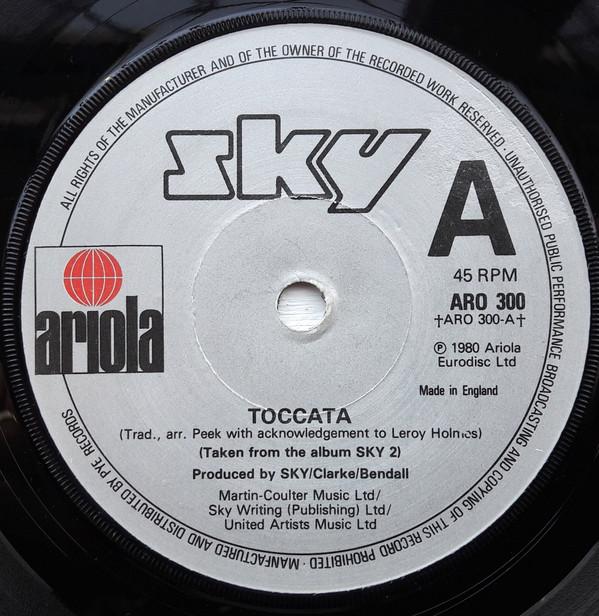7inch Record SKY Toccata ARO300 Ariola 1980 UK Rock Used
7inch Record SKY Toccata ARO300 Ariola 1980 UK Rock Used
