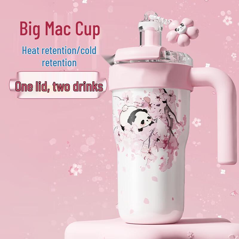 Diller D9316 Cherry Blossom Panda 800ml Dual-Lid Insulated Bottle
Diller D9316 Cherry Blossom Panda 800ml Dual-Lid Insulated Bottle