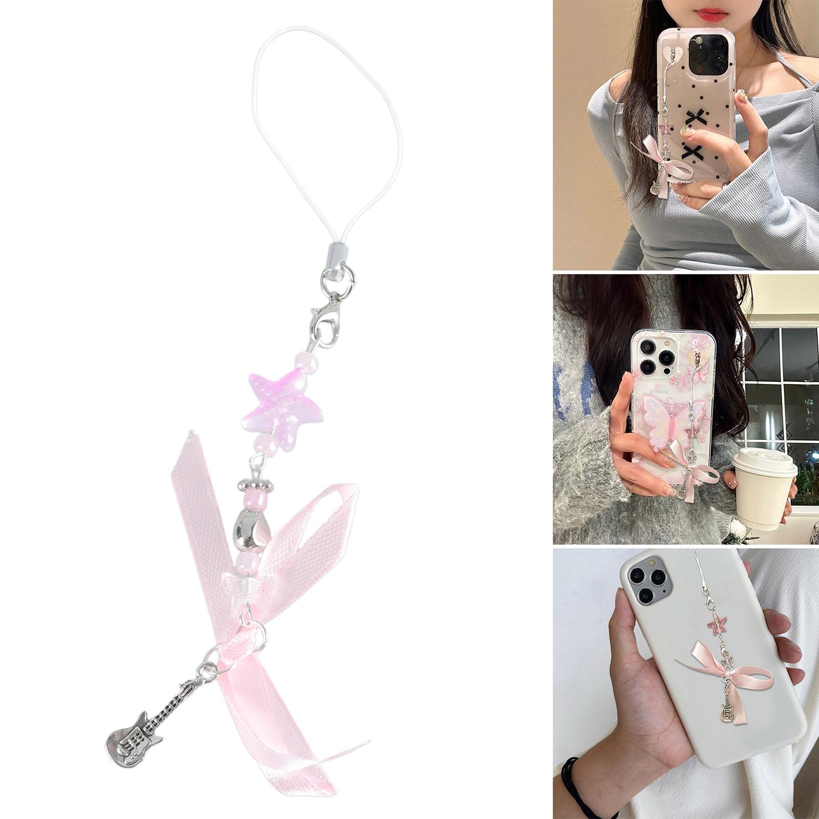 Fashion Bowknot Star Bead Hangings Pendant Sweet Phone Strap Bag Decoration Portable Hangings Lanyard for Girls Women 1
Fashion Bowknot Star Bead Hangings Pendant Sweet Phone Strap Bag Decoration Portable Hangings Lanyard for Girls Women 1