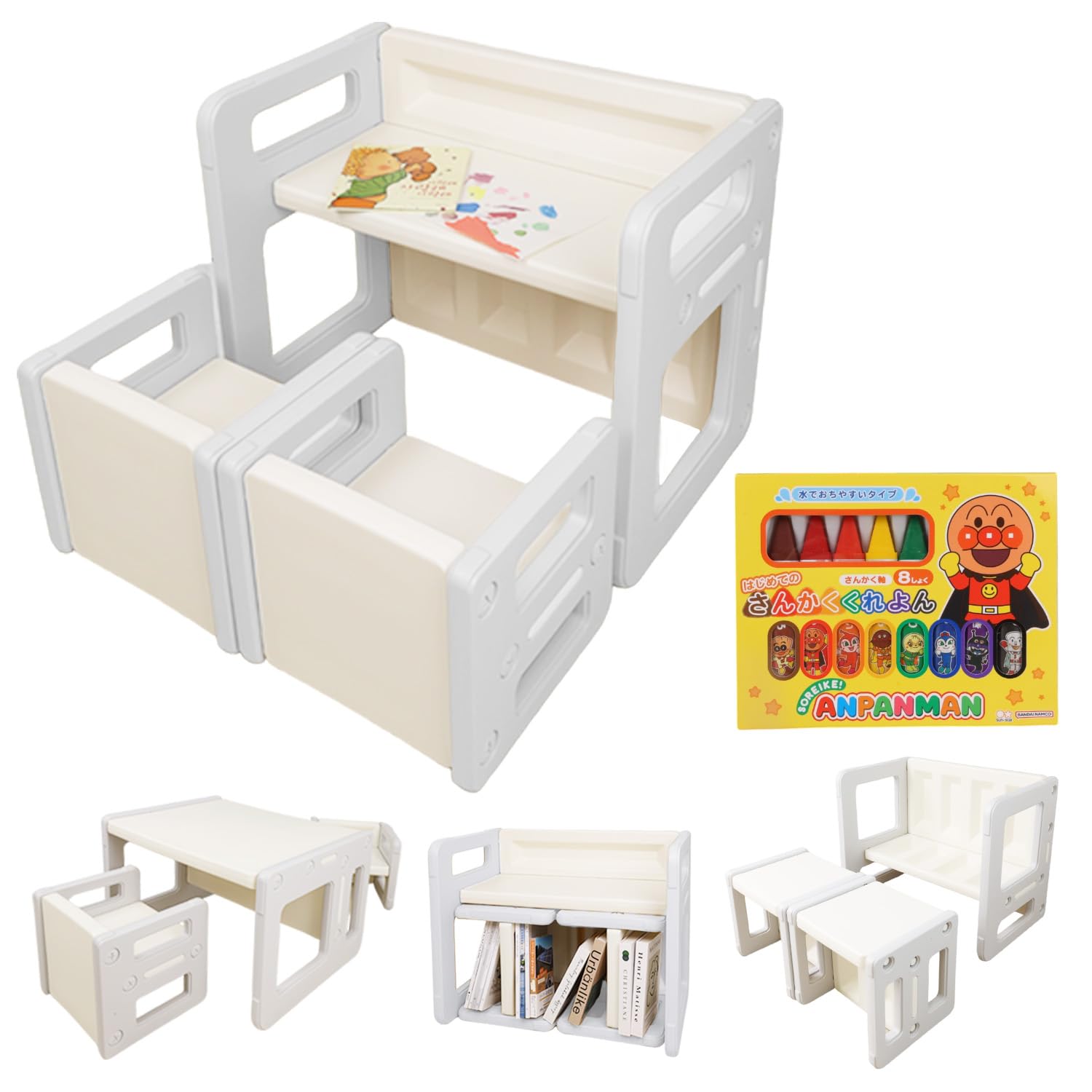 5WAY Детский письменный стол, стул, набор для рисования Anpanman First Triangle Kurayon Set Может использоваться в течение длительного времени по мере роста детей Хранение игрушек Легкий, компактный
5WAY Детский письменный стол, стул, набор для рисования Anpanman First Triangle Kurayon Set Может использоваться в течение длительного времени по мере роста детей Хранение игрушек Легкий, компактный