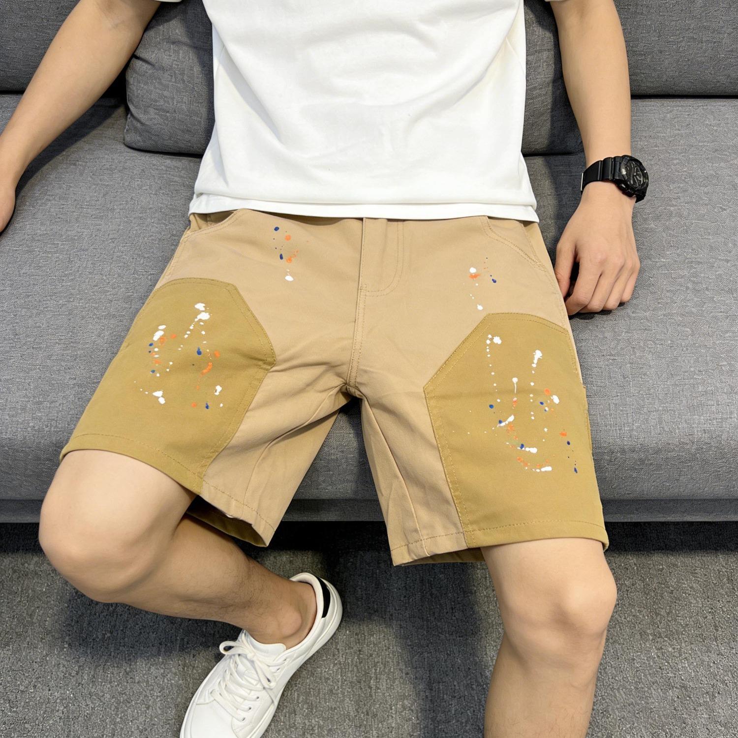 Men s Trendy Patchwork Color Block Work Shorts - Loose, Straight, Summer Versatile Five-Point Pants. 32 хаки
Men s Trendy Patchwork Color Block Work Shorts - Loose, Straight, Summer Versatile Five-Point Pants. 32 хаки
