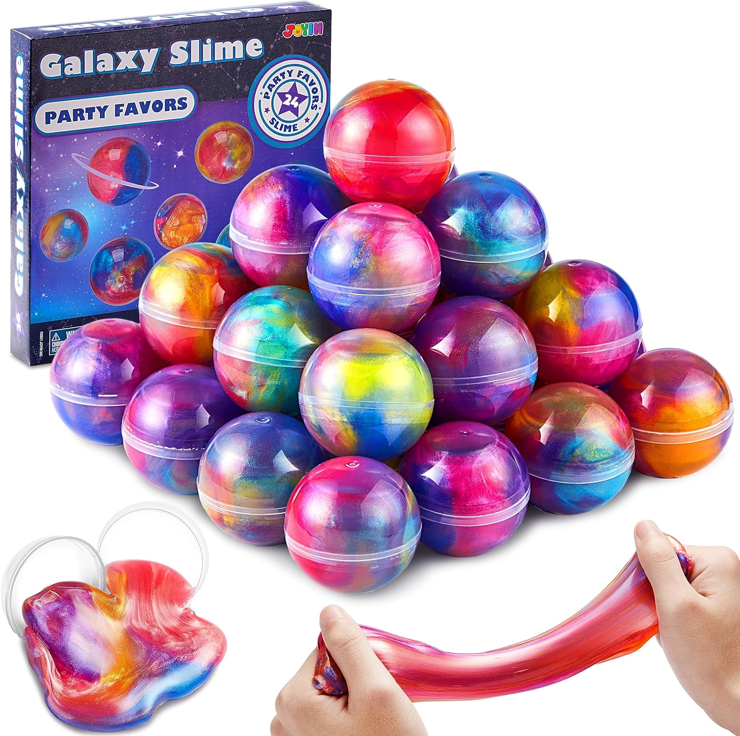24 Pack Galaxy Slime Ball - Stretchy, Non-Sticky, Mess-Free, Stress Relief, and Safe - Toys for Girls and Boys - Classroom Reward, Party Supplies Nebula
24 Pack Galaxy Slime Ball - Stretchy, Non-Sticky, Mess-Free, Stress Relief, and Safe - Toys for Girls and Boys - Classroom Reward, Party Supplies Nebula