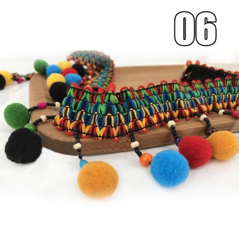 1 Yard Ethnic Style Lace Tassel Fabric Pompom Trim Pom Pom Ball Decor Fringe Ribbon Trimming DIY Craft Apparel Sewing Accessory x1
1 Yard Ethnic Style Lace Tassel Fabric Pompom Trim Pom Pom Ball Decor Fringe Ribbon Trimming DIY Craft Apparel Sewing Accessory x1