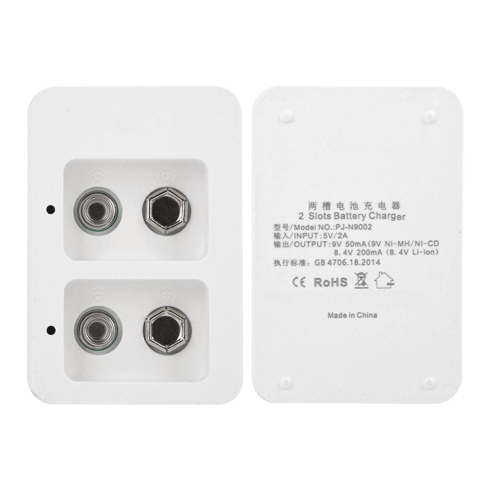 2 Slots Multi-function Ni-Mh 9V Rechargeable Battery Charger Intelligent Charging Automatic Light Two Slot Battery Charger TypeC белый
2 Slots Multi-function Ni-Mh 9V Rechargeable Battery Charger Intelligent Charging Automatic Light Two Slot Battery Charger TypeC белый