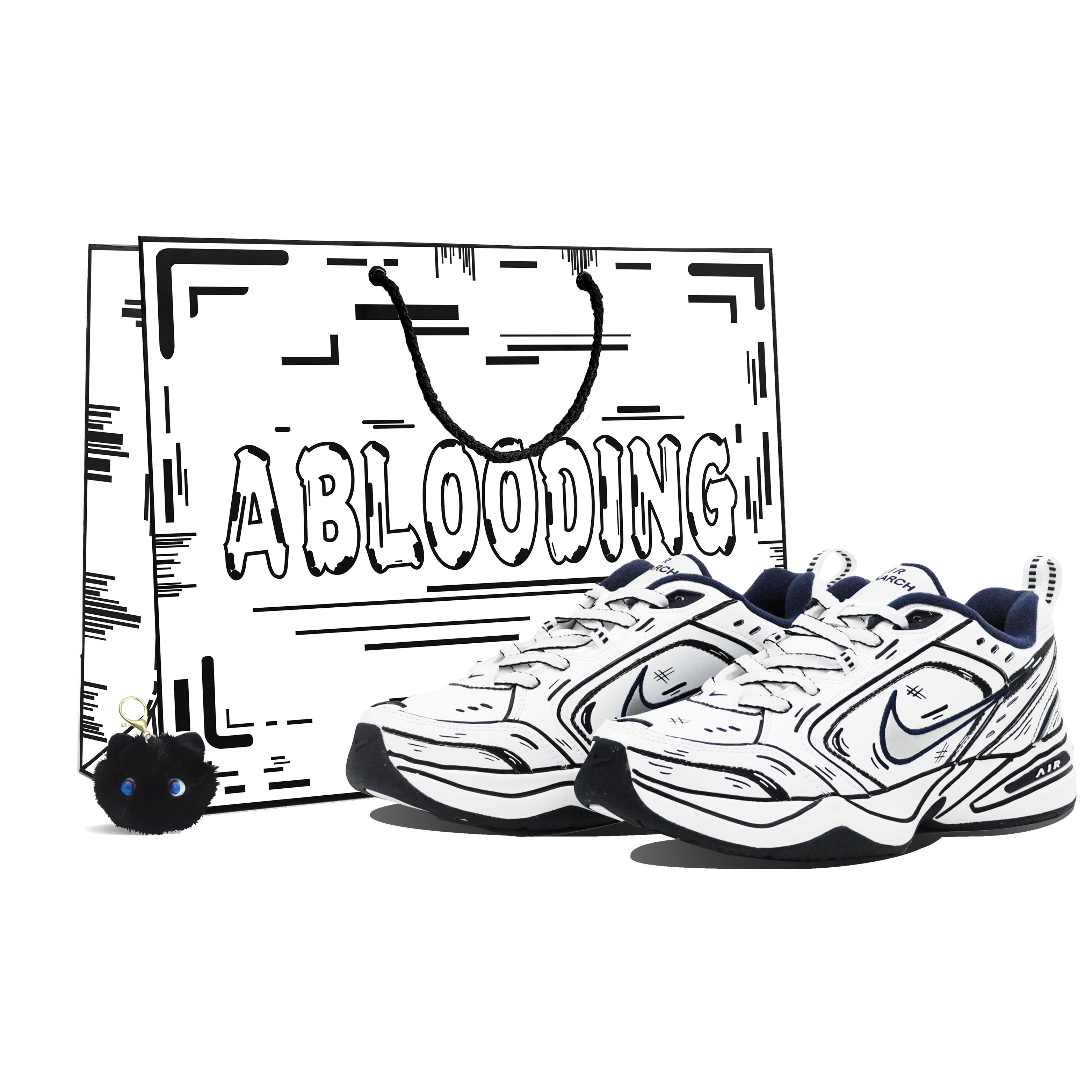 Nike Air Monarch 4 Low top Chunky Sneakers Unisex Blue Black White 415445-102(Team14-m2kS-Box) 39
Nike Air Monarch 4 Low top Chunky Sneakers Unisex Blue Black White 415445-102(Team14-m2kS-Box) 39