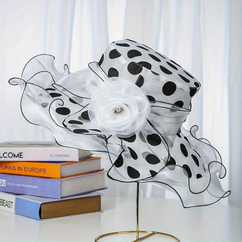 Lightweight Women s Sun Hat Features Large Floral Design Polka Dot Print Making It Perfect for Church and Outdoor Activities белый
Lightweight Women s Sun Hat Features Large Floral Design Polka Dot Print Making It Perfect for Church and Outdoor Activities белый