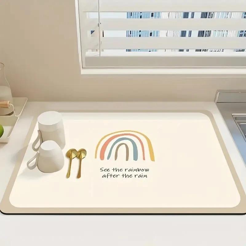 Kitchen Mat Diatomite Dish Drainer Super Absorbent Coffee Rug Drain Pad Non-slip Drying Mats Draining Bath Mat Decor (as the picture,30x40cm)
Kitchen Mat Diatomite Dish Drainer Super Absorbent Coffee Rug Drain Pad Non-slip Drying Mats Draining Bath Mat Decor (as the picture,30x40cm)