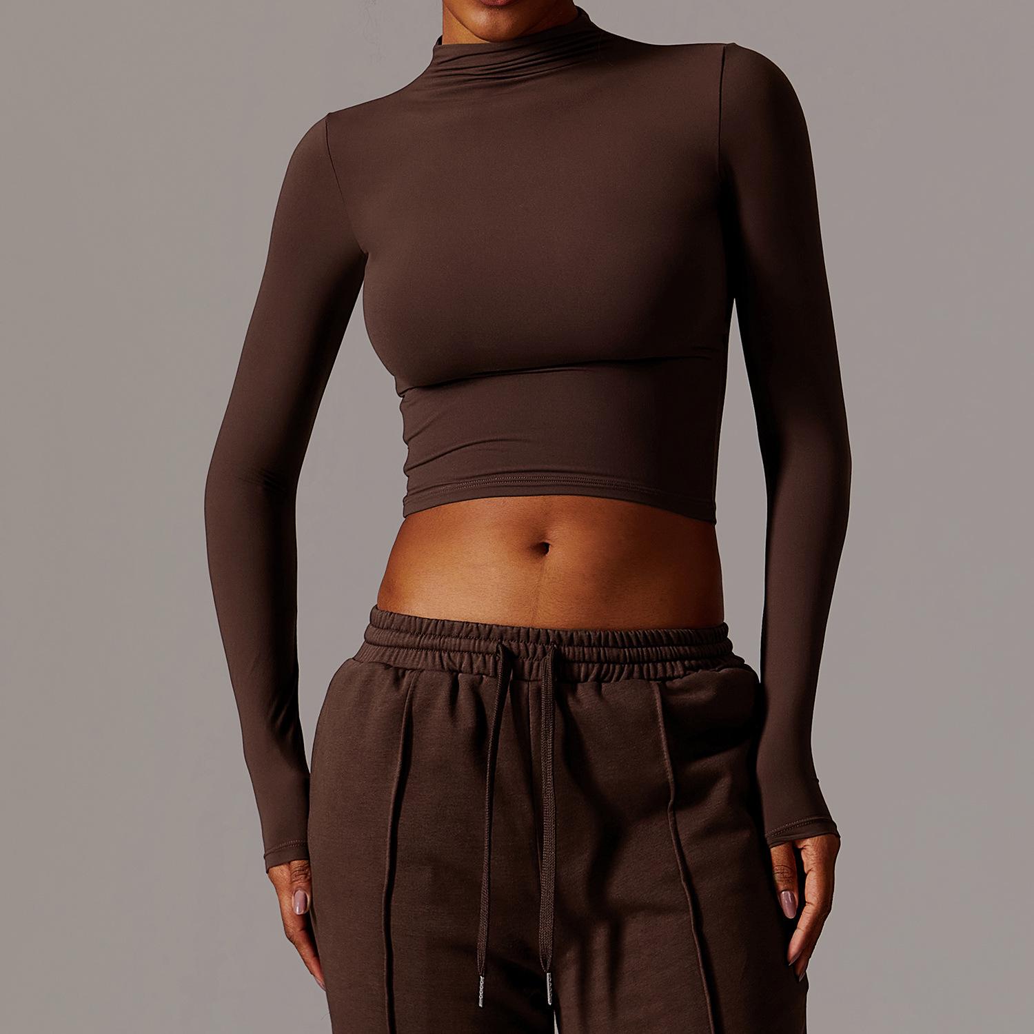 European & American Quick-Dry Long-Sleeved Fitness Top with High Collar & Snug Fit - Versatile Yoga Wear (8933) L
European & American Quick-Dry Long-Sleeved Fitness Top with High Collar & Snug Fit - Versatile Yoga Wear (8933) L