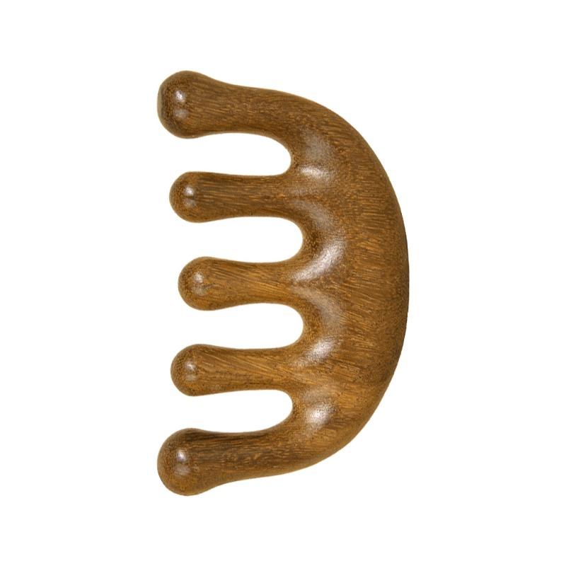 Scalp massage comb - premium sandalwood comb with rounded wooden tips
Scalp massage comb - premium sandalwood comb with rounded wooden tips