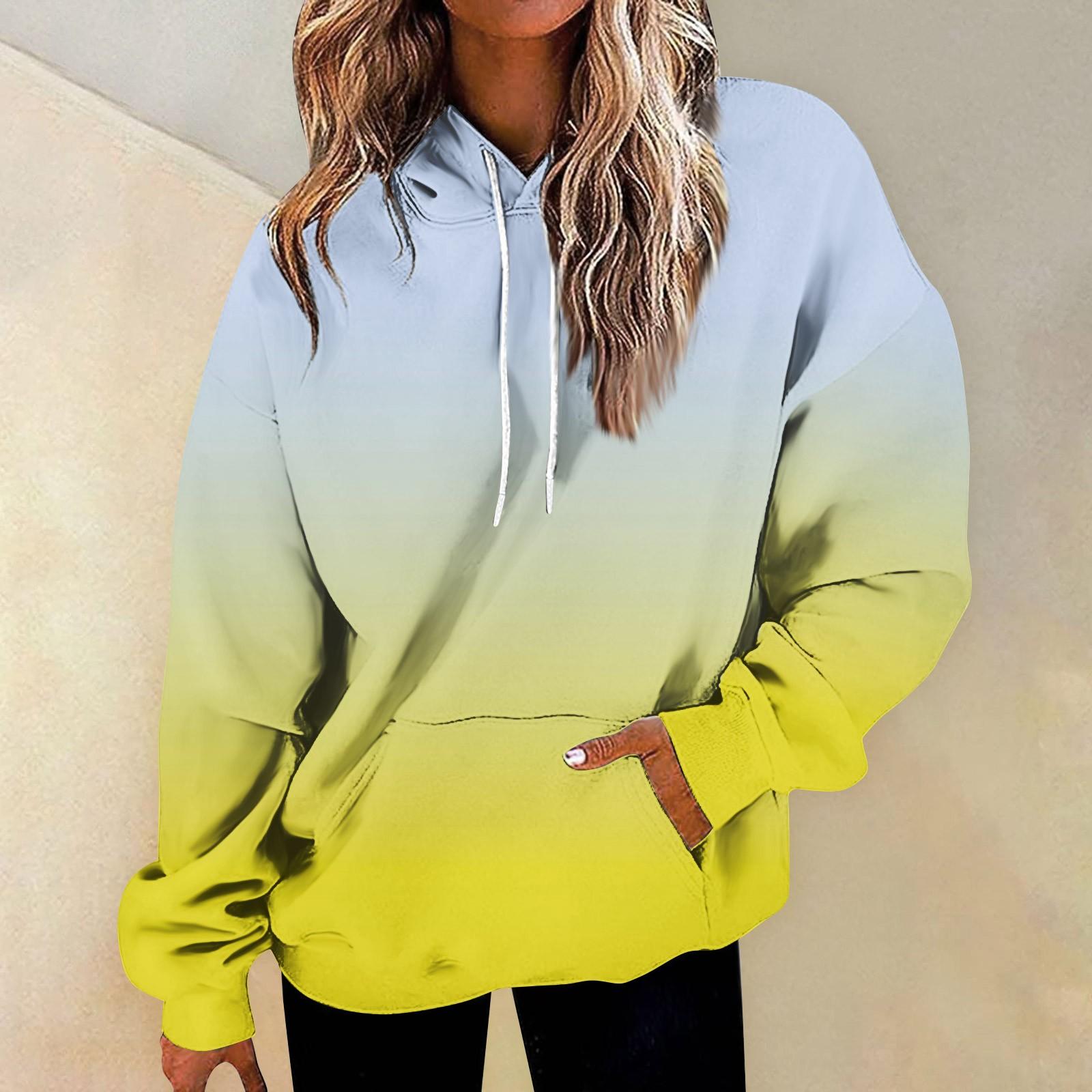 Женская мода Повседневные Универсальные Повседневные толстовки с круглым вырезом Графика Повседневные с длинным рукавом Градиент Лоскутная верхняя одежда с принтом Толстовки XL жёлтый
Женская мода Повседневные Универсальные Повседневные толстовки с круглым вырезом Графика Повседневные с длинным рукавом Градиент Лоскутная верхняя одежда с принтом Толстовки XL жёлтый