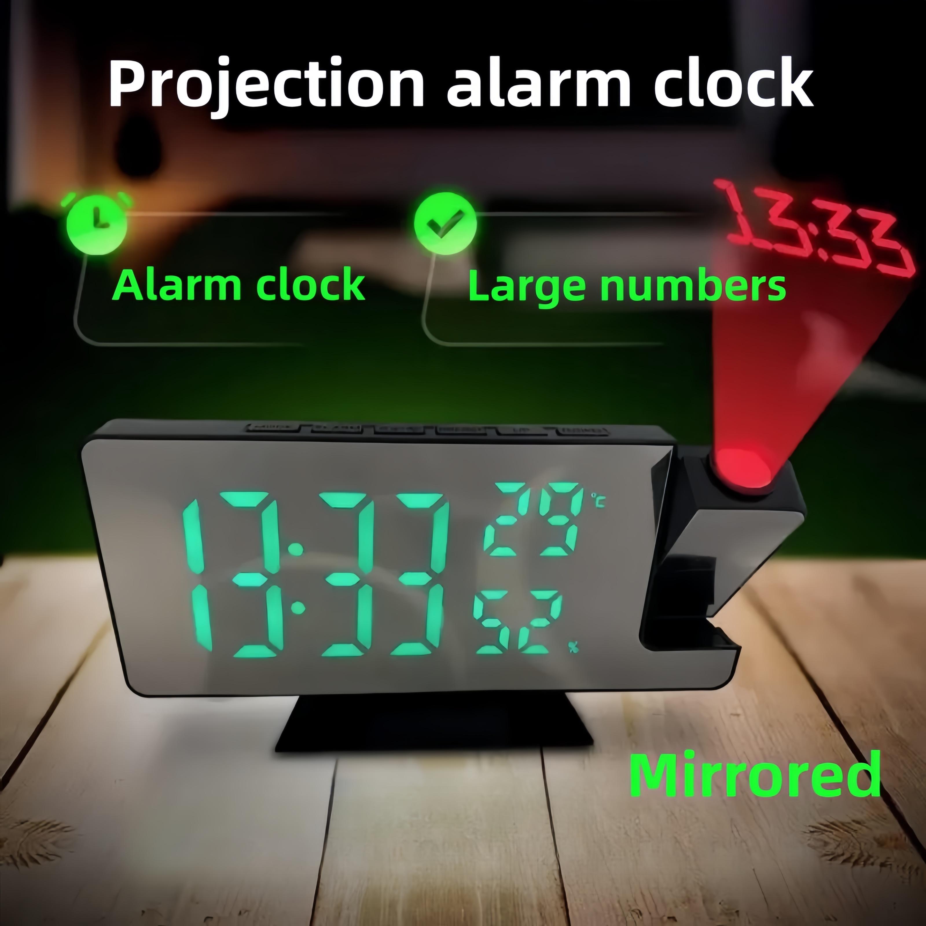 180° Flip Projection Digital Alarm Clock Temperature Humidity Mirror Alarm Clock Snooze 12/24H USB Plug-in Projector Table LED Clock белый
180° Flip Projection Digital Alarm Clock Temperature Humidity Mirror Alarm Clock Snooze 12/24H USB Plug-in Projector Table LED Clock белый