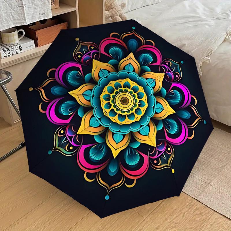 1pc Mandala Automatic Folding Umbrella Durable Iron Frame, Iron Umbrella Structure Suitable for All Seasons yy260203132
1pc Mandala Automatic Folding Umbrella Durable Iron Frame, Iron Umbrella Structure Suitable for All Seasons yy260203132