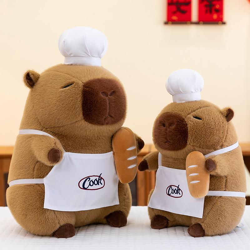 Chef Capybara Plush Toy – Large Stuffed Animal Pillow for Kids 26CM 0.13kg (without bread)
Chef Capybara Plush Toy – Large Stuffed Animal Pillow for Kids 26CM 0.13kg (without bread)
