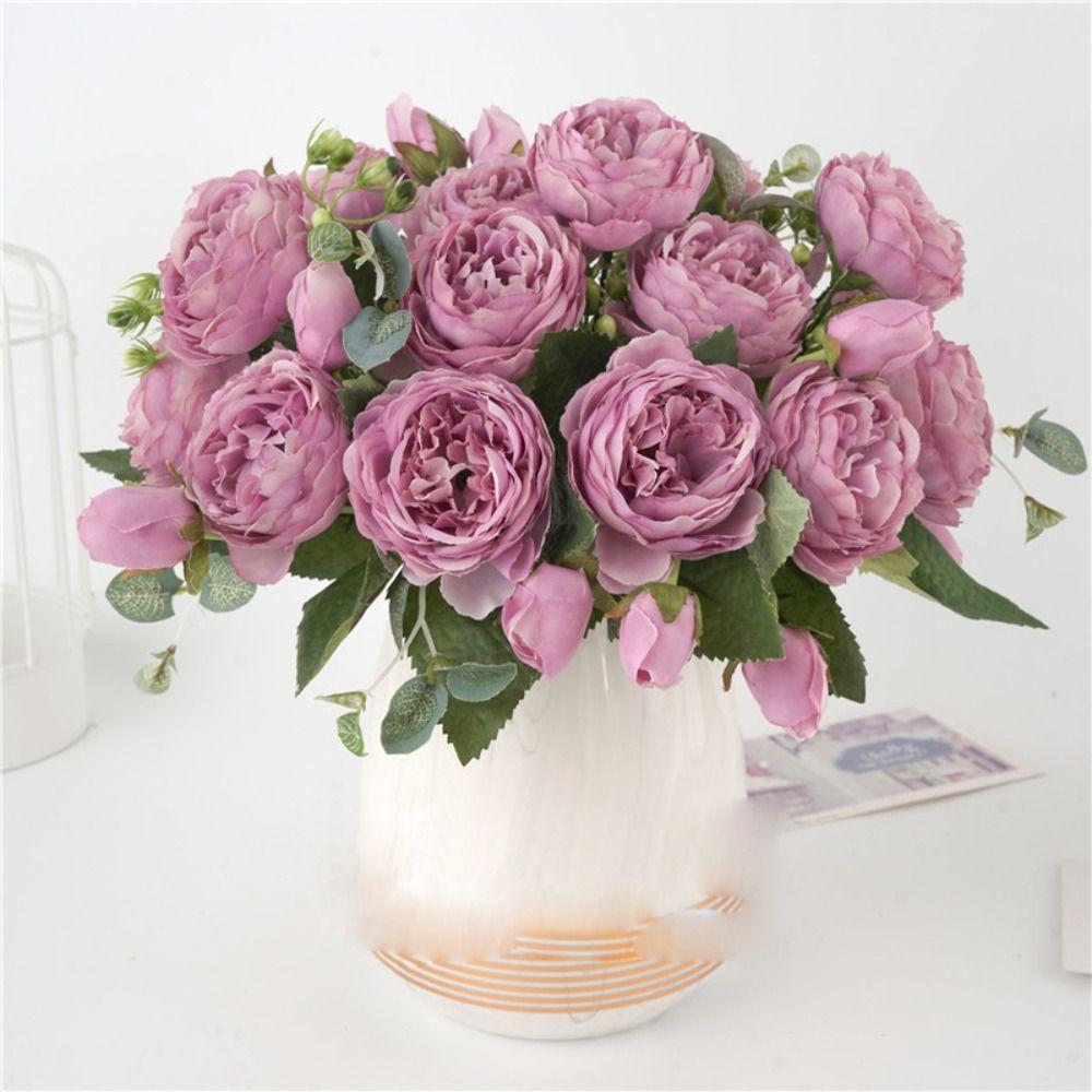 Props Wedding Ornament lifelike Floral Silk Peony Rose Home Decoration Artificial Flowers Bouquet
Props Wedding Ornament lifelike Floral Silk Peony Rose Home Decoration Artificial Flowers Bouquet