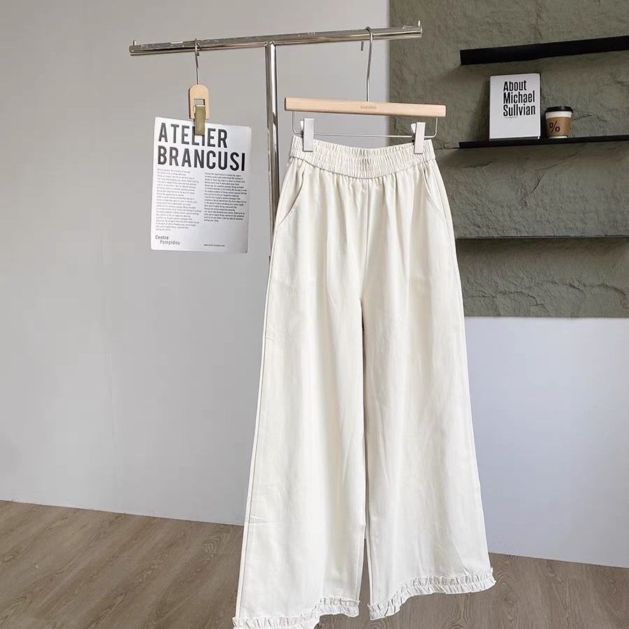 Корейские модные кружевные брюки с высокой талией, узкие, универсальные, прямые, длинные, широкие, для женщин, весна/лето, грушевидная форма M
Корейские модные кружевные брюки с высокой талией, узкие, универсальные, прямые, длинные, широкие, для женщин, весна/лето, грушевидная форма M