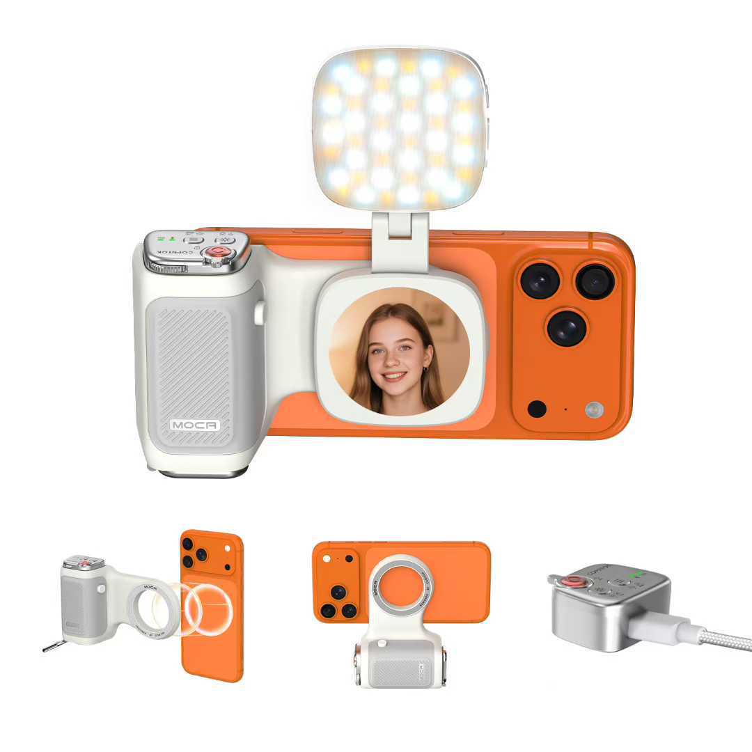 COMITOK MOCA Magnetic Photography Grip & Remote Fill Light for Vlogging
COMITOK MOCA Magnetic Photography Grip & Remote Fill Light for Vlogging