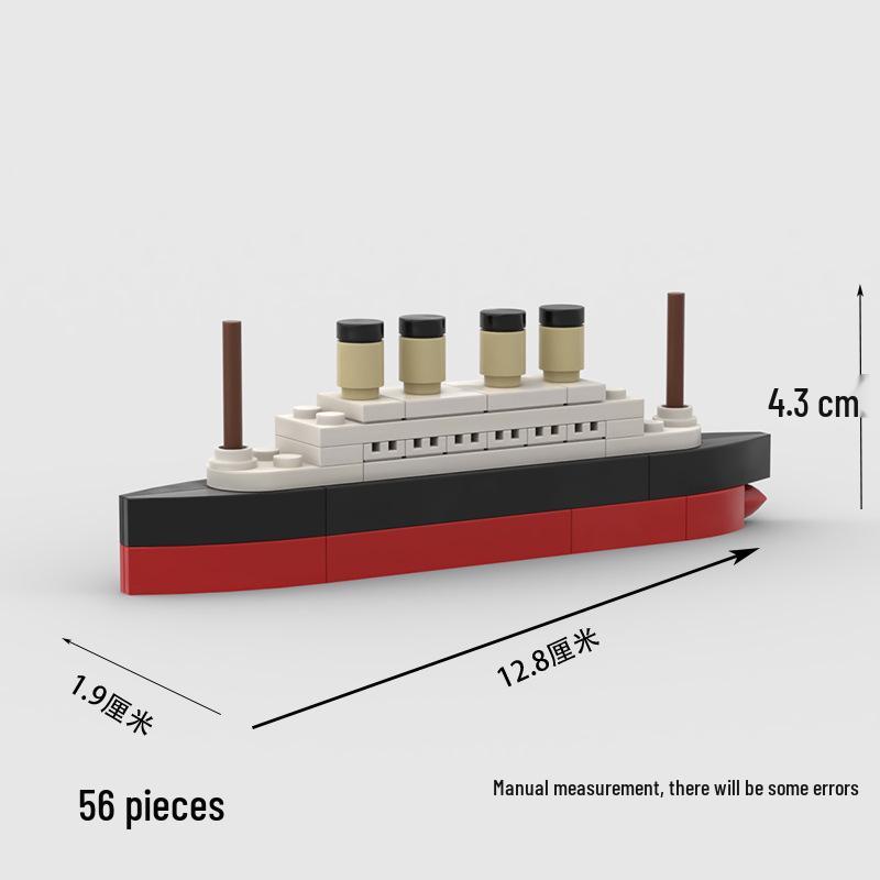 Creative Mini Titanic Model - LEGO-Compatible MOC Toy with Small Parts for Kids 12.8×1.9×4.3 cm
Creative Mini Titanic Model - LEGO-Compatible MOC Toy with Small Parts for Kids 12.8×1.9×4.3 cm