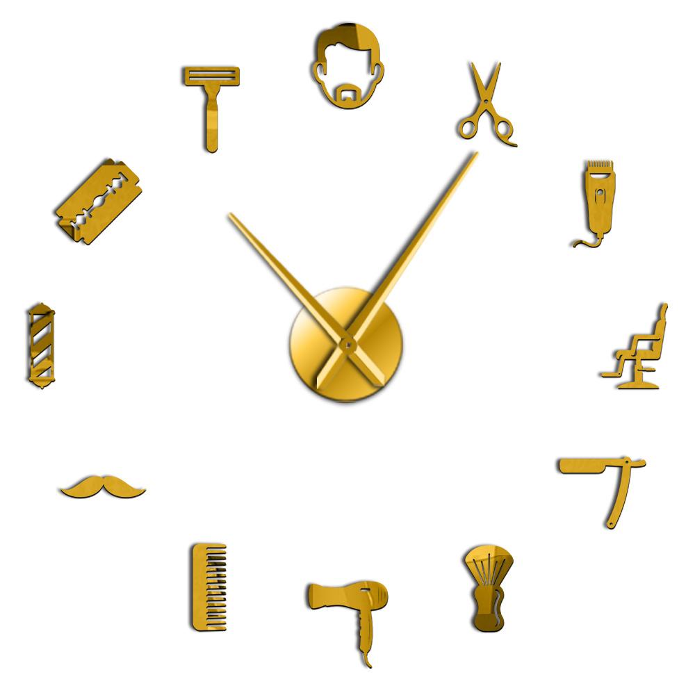 Beard Style Barber Shop Large Size Wall Clock Male Hairstyle Mustache Bearded Man Barber Tools Decorative DIY Giant Wall Watch (Gold,27 Inch) золотой
Beard Style Barber Shop Large Size Wall Clock Male Hairstyle Mustache Bearded Man Barber Tools Decorative DIY Giant Wall Watch (Gold,27 Inch) золотой