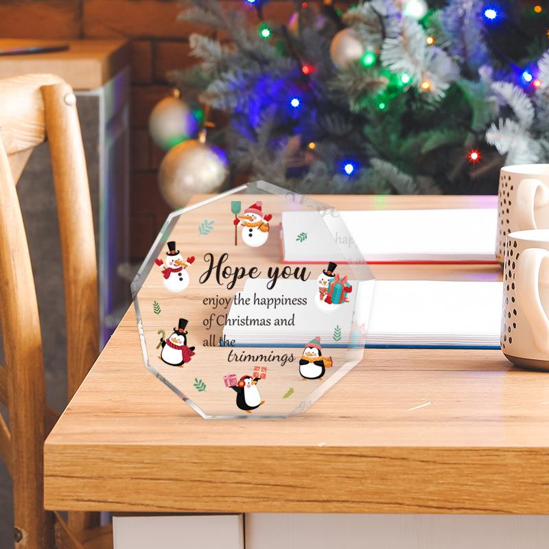 Cartoon Santa Claus Christmas Tree Decoration Holiday Gifts Nine-sided Acrylic Ornament SJ023/10*10*1
Cartoon Santa Claus Christmas Tree Decoration Holiday Gifts Nine-sided Acrylic Ornament SJ023/10*10*1