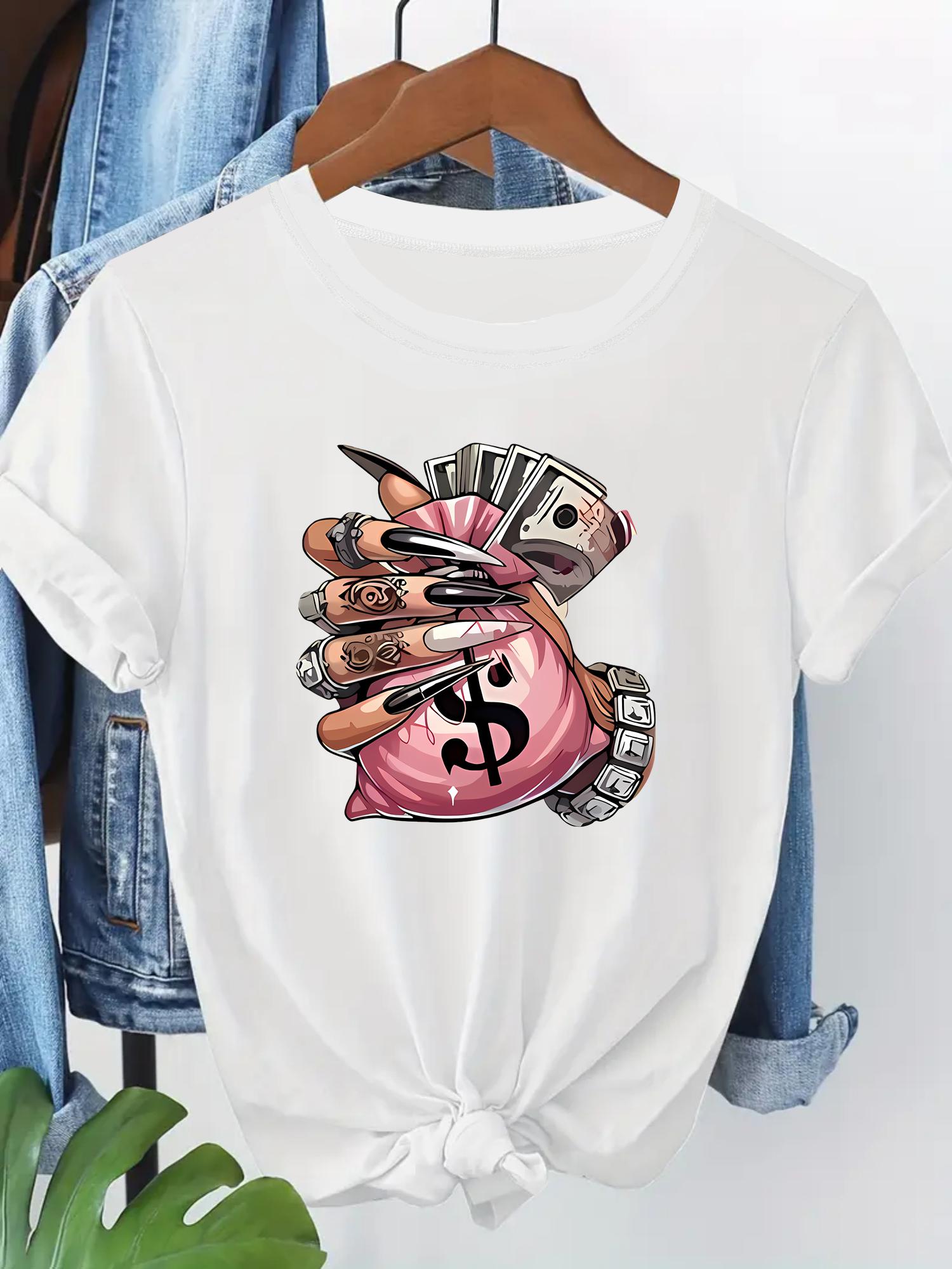 WomenS Hands Holding Money Graphic TShirt Casual Short Sleeve Tee with Pink Dollar Bills Design Blend Aesthetic Clothes 4XL
WomenS Hands Holding Money Graphic TShirt Casual Short Sleeve Tee with Pink Dollar Bills Design Blend Aesthetic Clothes 4XL