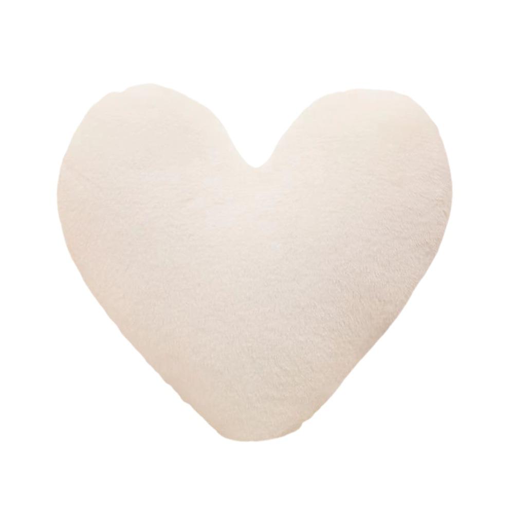 Мягкая подушка в форме сердца 30 см, набитая подушка, новая плюшевая подушка в форме сердца на День святого Валентина белый