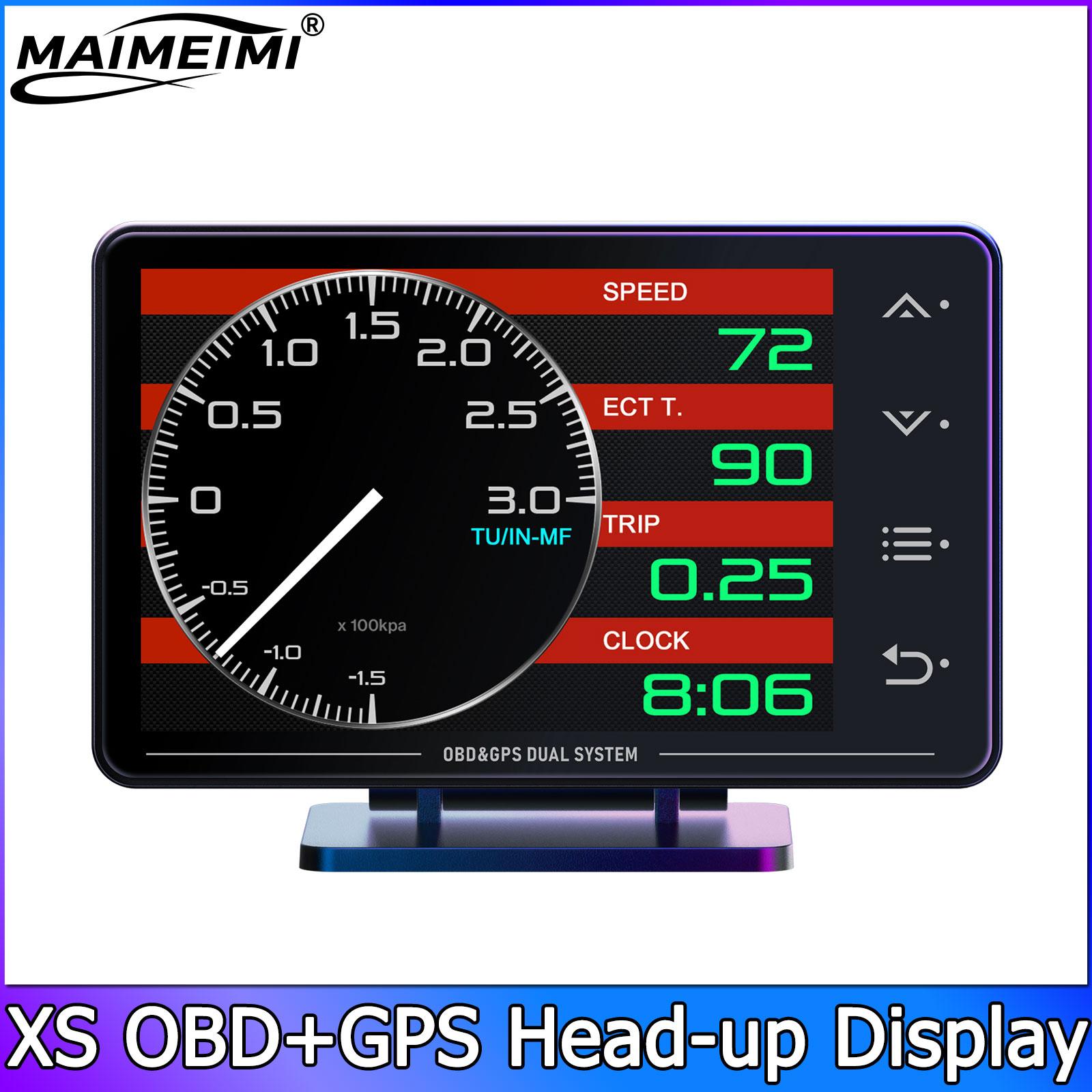 New XS LCD Gauge OBD+GPS Head Up Display Turbo Boost Oil Pressure Oil Temperature G Value Gyroscope Meter LCD Display XS
New XS LCD Gauge OBD+GPS Head Up Display Turbo Boost Oil Pressure Oil Temperature G Value Gyroscope Meter LCD Display XS